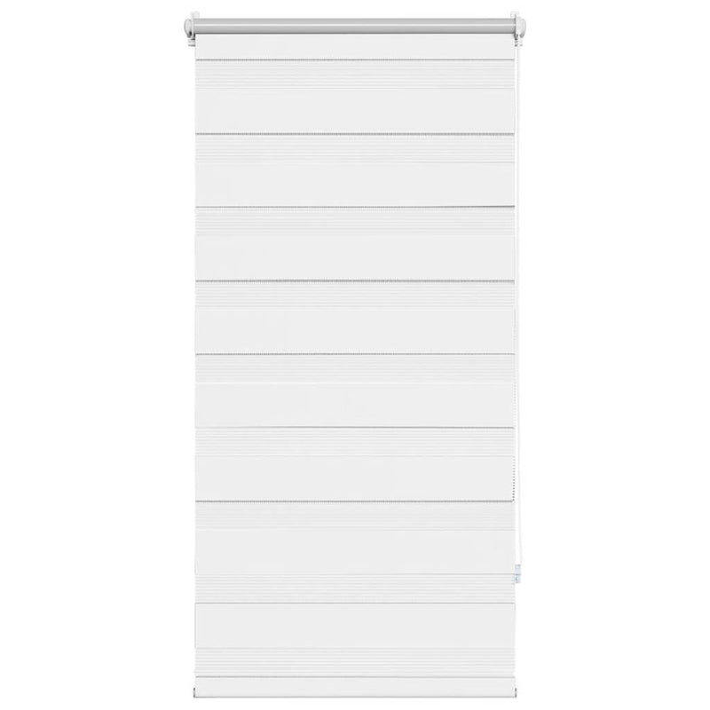 Afbeelding laden in galerijviewer, Vidaxl zebra rolgordijn 80,9 x 150 cm stofbreedte 76,7 cm wit
