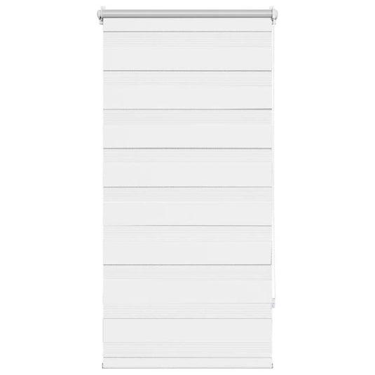Vidaxl zebra rolgordijn 80,9 x 150 cm stofbreedte 76,7 cm wit