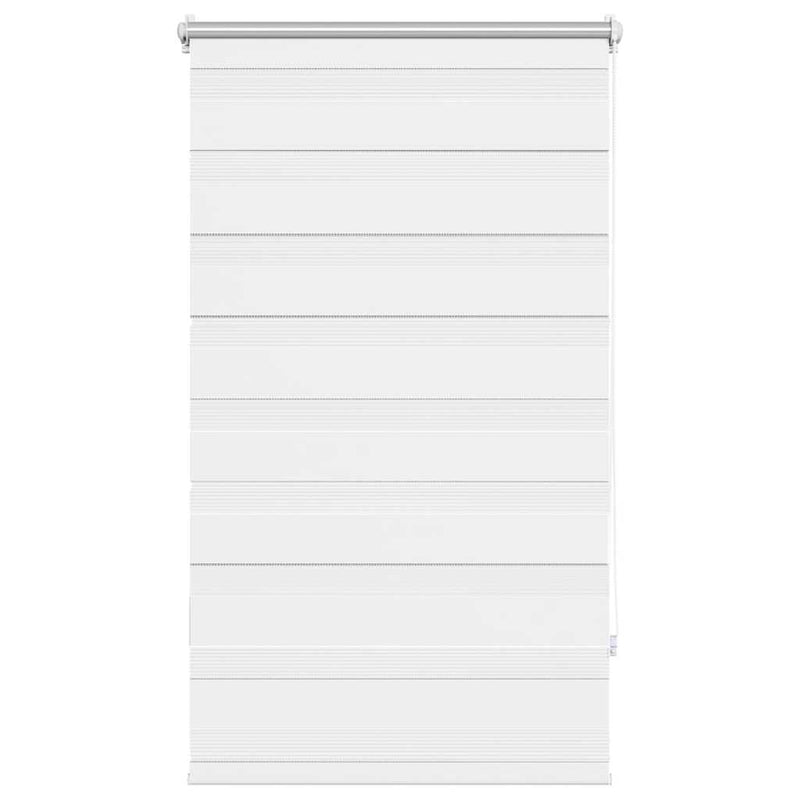 Afbeelding laden in galerijviewer, Vidaxl zebra rolgordijn 90,9 x 150 cm stofbreedte 86,7 cm wit
