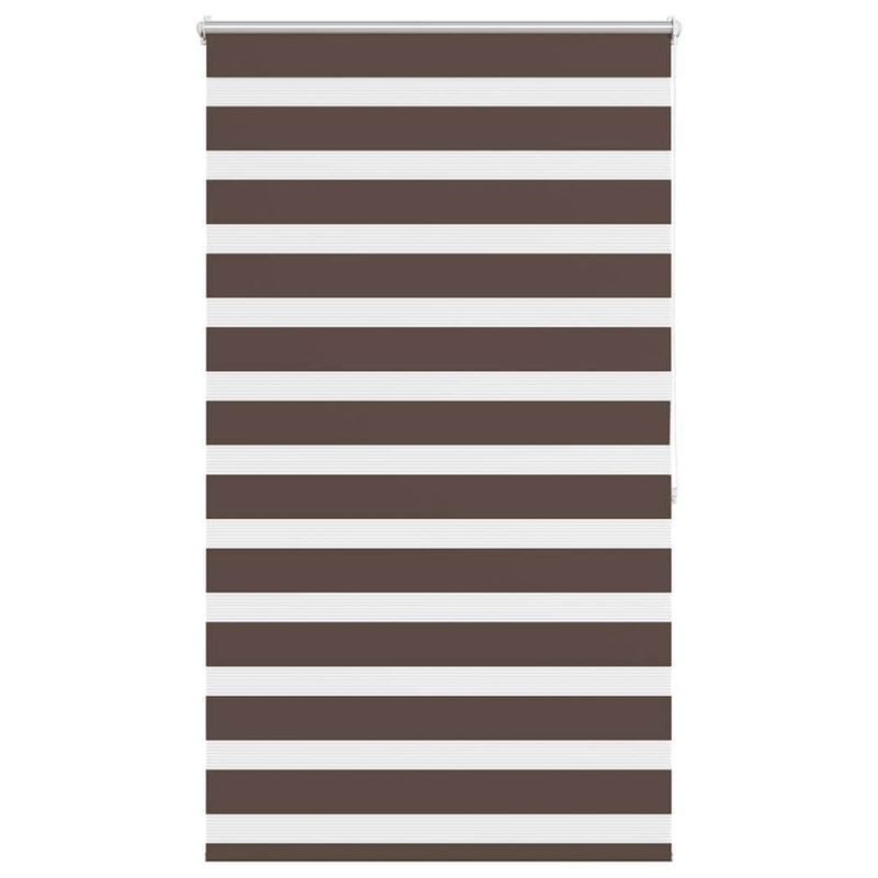 Afbeelding laden in galerijviewer, Vidaxl zebra rolgordijn 100,9 x 175 cm stofbreedte 96,7 cm koffiebruin
