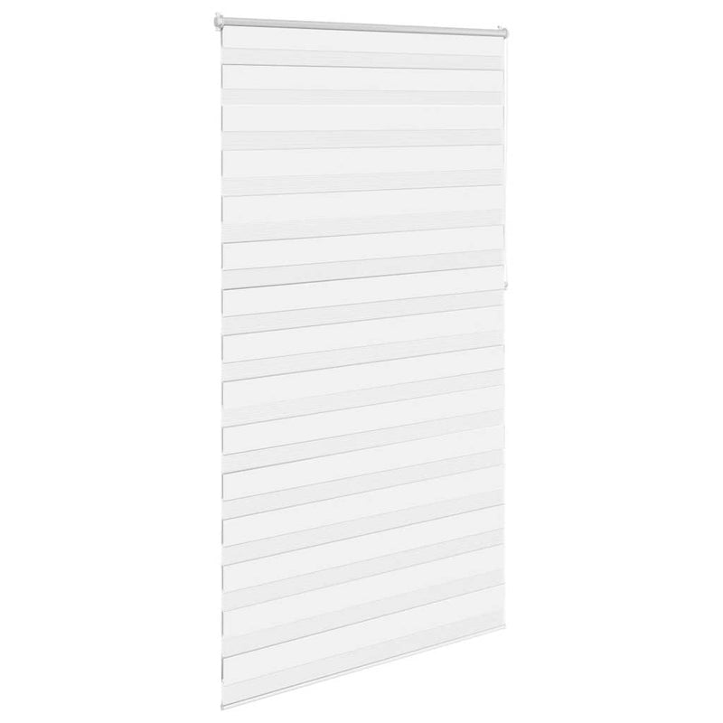 Afbeelding laden in galerijviewer, Vidaxl zebra rolgordijn 120,9 x 230 cm stofbreedte 116,7 cm wit
