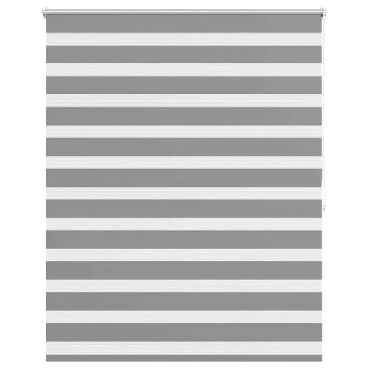 Vidaxl zebra rolgordijn 140,9 x 175 cm stofbreedte 136,7 cm grijs