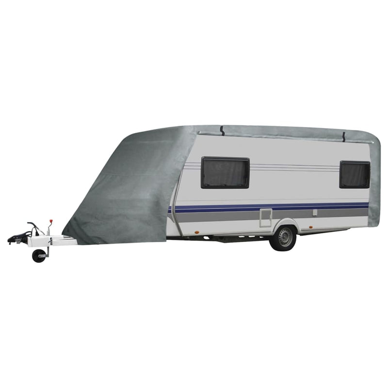 Afbeelding laden in galerijviewer, Vidaxl caravanhoes m grijs
