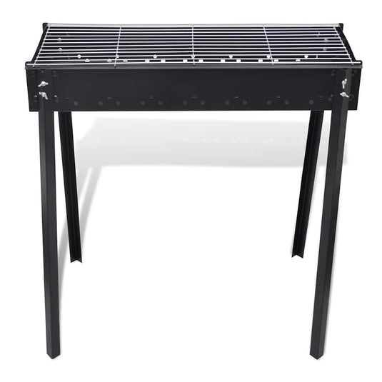 Vidaxl houtskoolbarbecue staand vierkant 75x28 cm