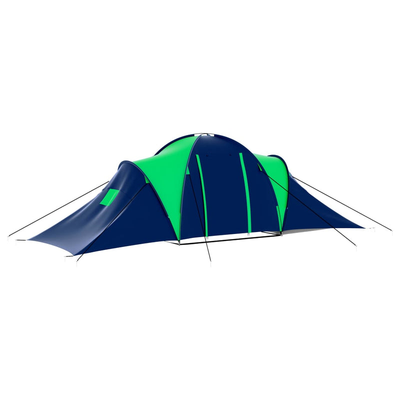 Afbeelding laden in galerijviewer, Vidaxl tent 9-persoons polyester blauw en groen

