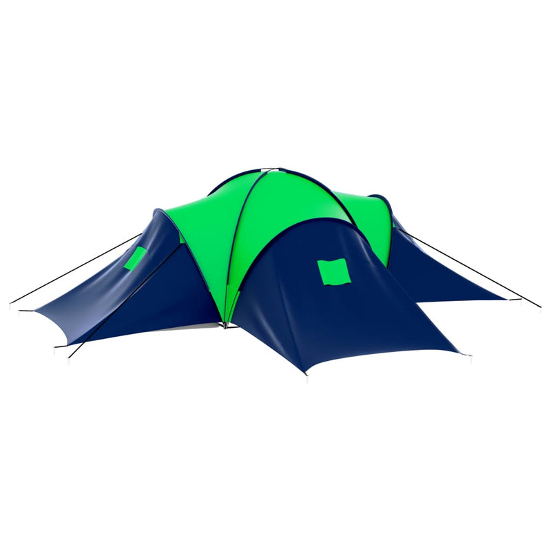 Afbeelding laden in galerijviewer, Vidaxl tent 9-persoons polyester blauw en groen
