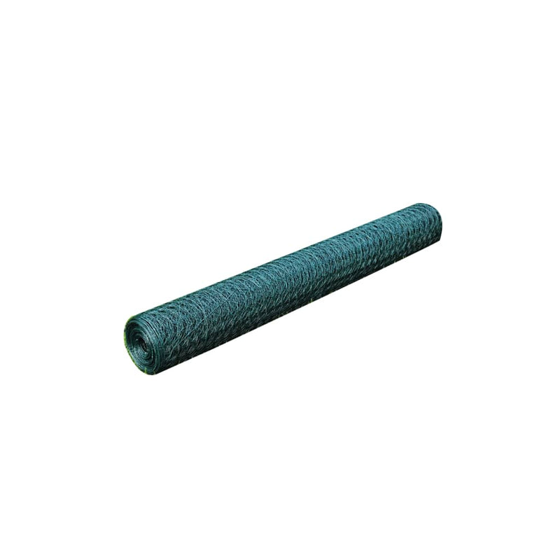 Afbeelding laden in galerijviewer, Vidaxl kippengaas 25x0,75 m staal met pvc-coating groen
