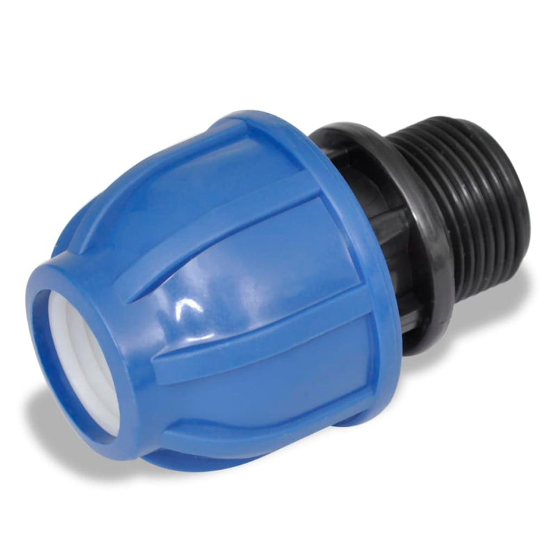 Afbeelding laden in galerijviewer, VidaXL PE buis connector 16 bar 20mm tot 3 4 inch (set van 2)
