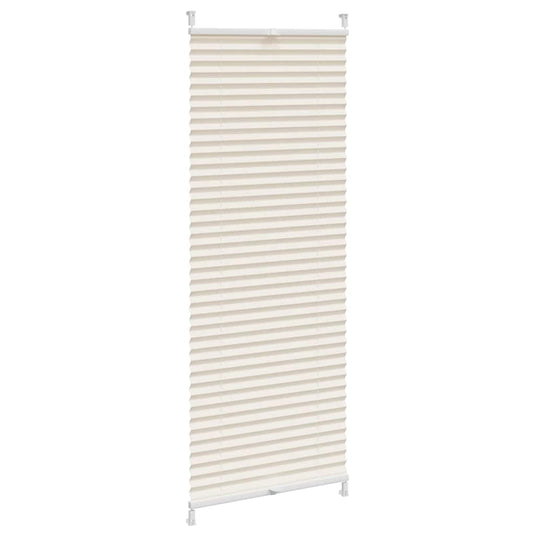 Vidaxl plisséjaloezie 60x125 cm crème