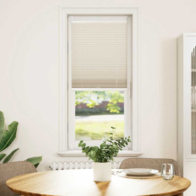 Afbeelding laden in galerijviewer, Vidaxl plisséjaloezie 40x100cm crèmekleurig
