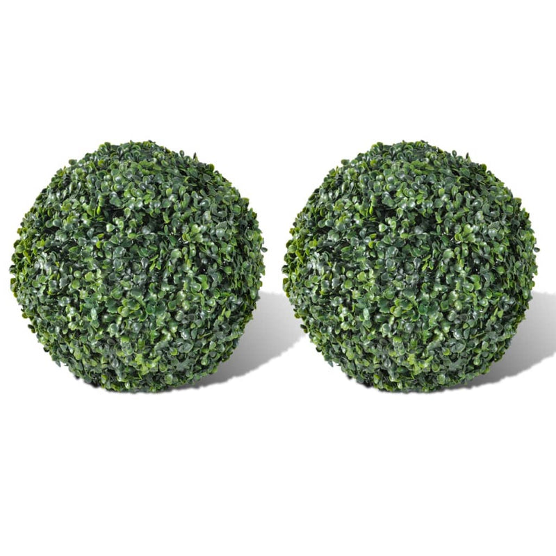 Afbeelding laden in galerijviewer, Vidaxl kunstplanten buxusbol 2 st 27 cm
