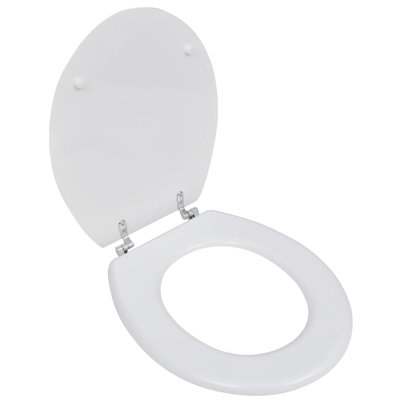 Afbeelding laden in galerijviewer, Vidaxl toiletbril simpel ontwerp mdf wit
