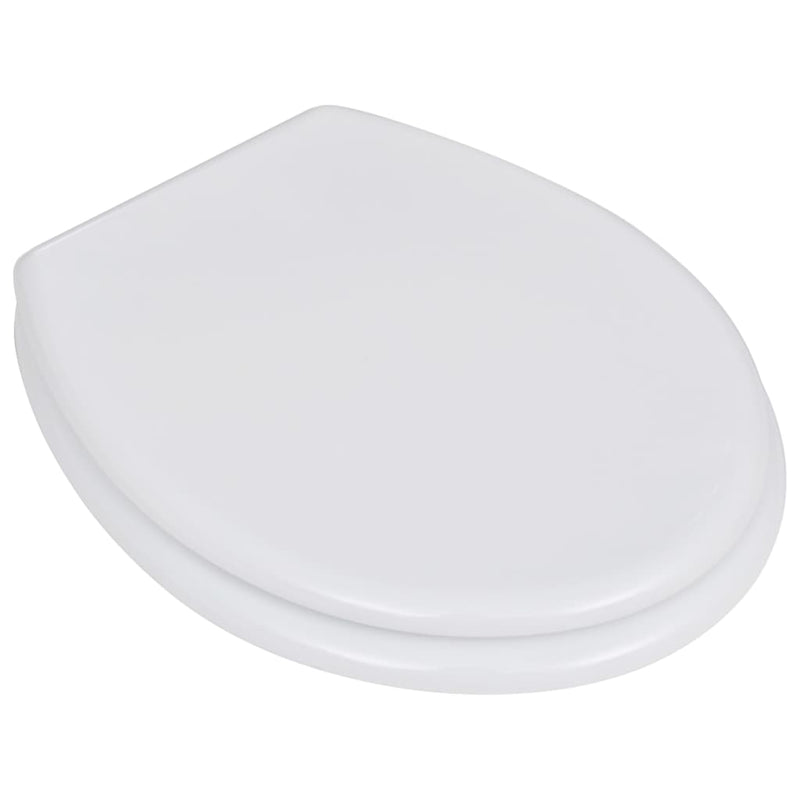 Afbeelding laden in galerijviewer, Vidaxl toiletbril simpel ontwerp mdf wit
