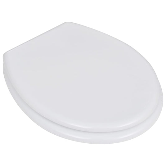 Vidaxl toiletbril simpel ontwerp mdf wit