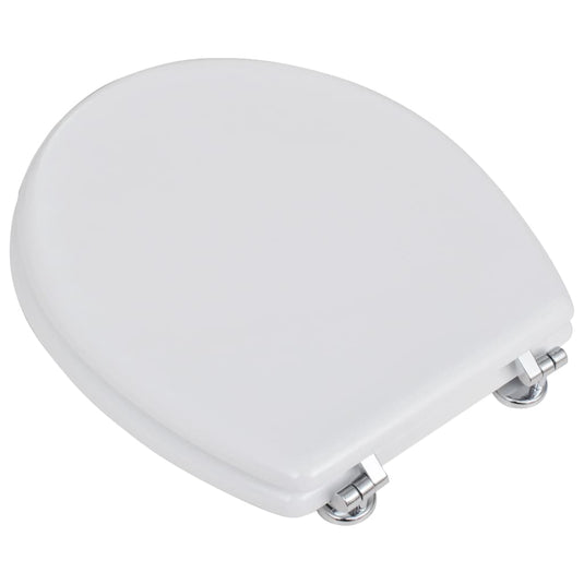 Vidaxl toiletbril simpel ontwerp mdf wit