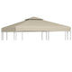 Vidaxl vervangend tentdoek prieel 310 g m² 3x3 m beige