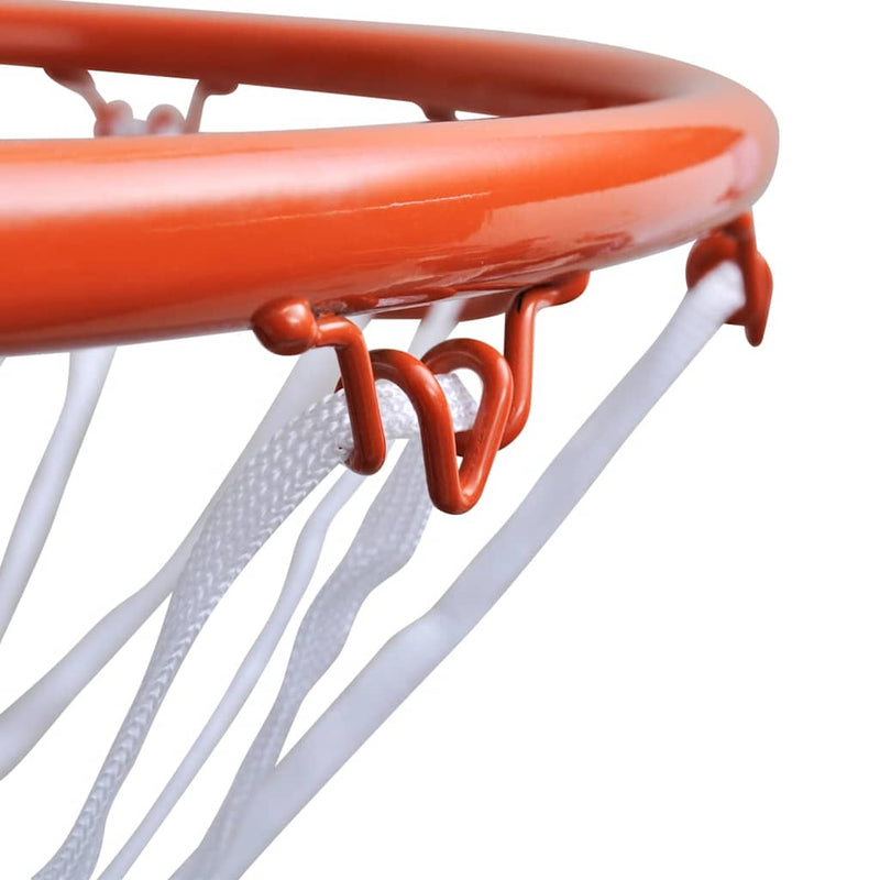 Afbeelding laden in galerijviewer, Vidaxl basketbalringset met net 45 cm oranje
