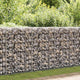 Vidaxl schanskorf met deksels 100x80x30 cm gegalvaniseerd draad