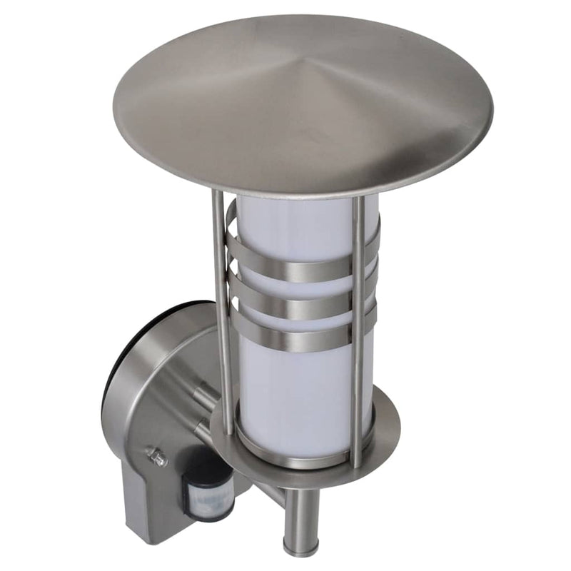 Afbeelding laden in galerijviewer, Vidaxl pagode vormige rvs wandlamp met bewegingssensor
