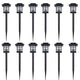Vidaxl 12-delige led-tuinverlichtingsset solar met pin 8,6x8,6x38 cm