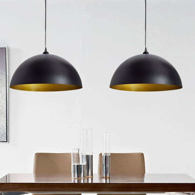 Afbeelding laden in galerijviewer, Vidaxl plafondlampen met plafondlampen 2 st black metal
