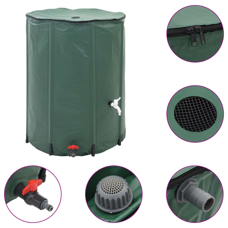 Afbeelding laden in galerijviewer, Vidaxl inklapbare watertank 250l (groen)
