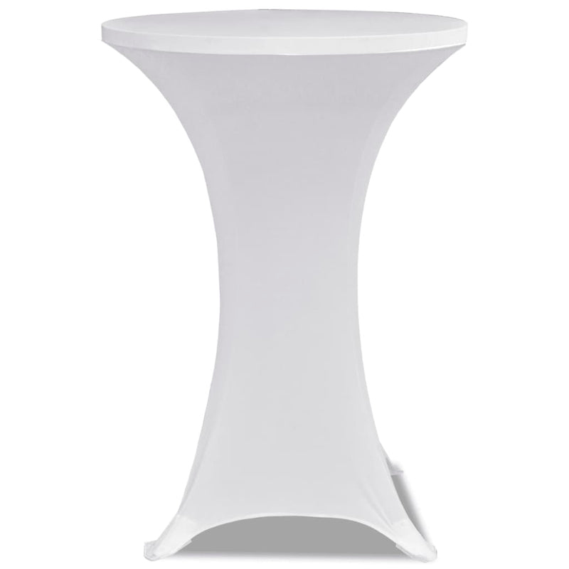 Afbeelding laden in galerijviewer, Vidaxl statafelhoes stretch ø60cm wit (2 stuks)
