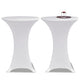 Vidaxl statafelhoes stretch ø60cm wit (2 stuks)