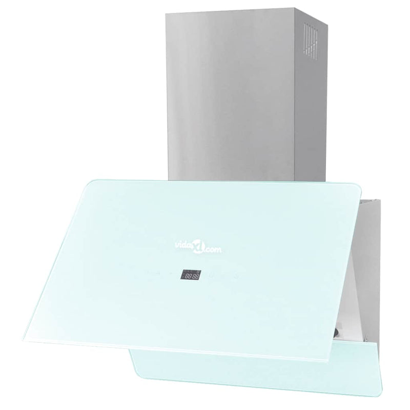 Afbeelding laden in galerijviewer, Vidaxl afzuigkap 600 mm gehard glas wit
