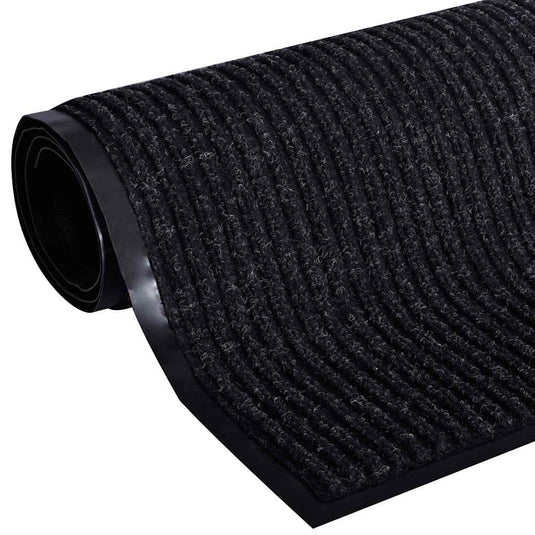 Vidaxl deurmat 90x60 cm pvc zwart
