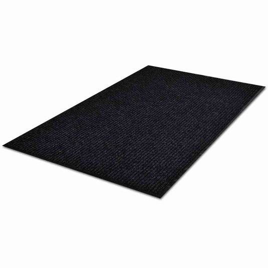 Vidaxl deurmat 90x120 cm pvc zwart