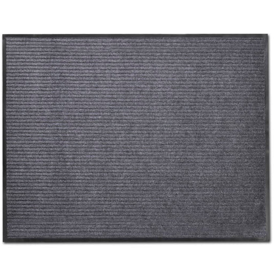 Vidaxl deurmat 90x150 cm pvc grijs