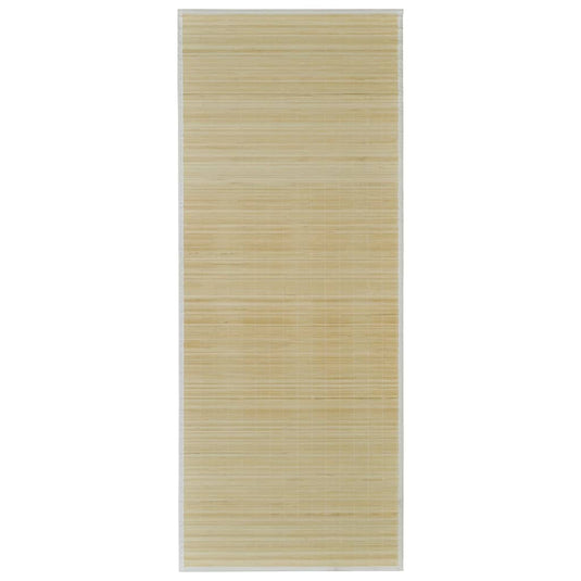 Vidaxl tapijt rechthoekig 80x300 cm bamboe naturel