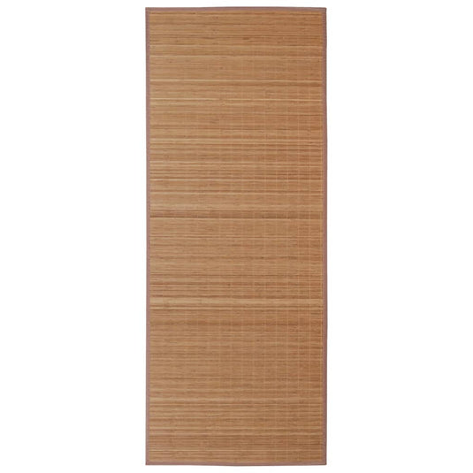 Vidaxl tapijt rechthoekig 80x300 cm bamboe bruin