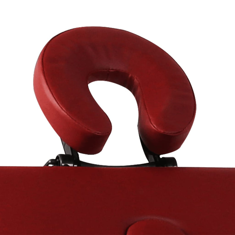 Afbeelding laden in galerijviewer, VidaXL Inklapbare massagetafel 3 zones met aluminium frame (rood)
