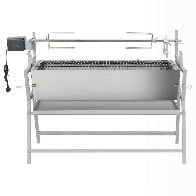 Afbeelding laden in galerijviewer, Vidaxl draaispit barbecue ijzer en roestvrij staal
