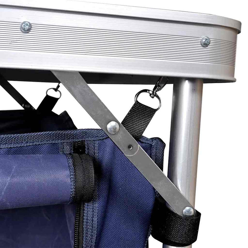 Afbeelding laden in galerijviewer, Vidaxl campingkastje met aluminium frame
