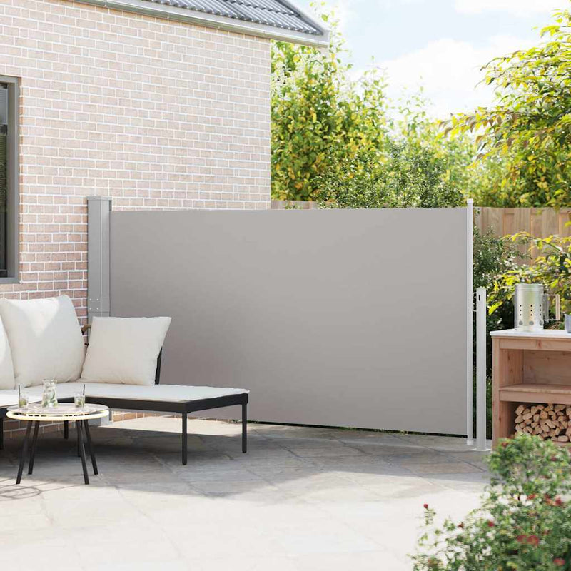 Afbeelding laden in galerijviewer, Vidaxl tuinscherm uittrekbaar 160x300 cm grijs

