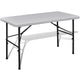 Vidaxl klaptafel voor buiten 122 cm hdpe wit