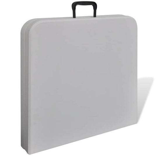 Vidaxl klaptafel voor buiten 122 cm hdpe wit