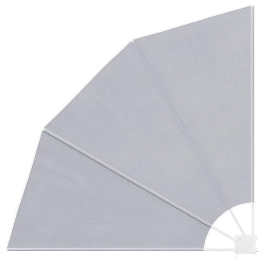 Vidaxl balkonscherm inklapbaar 140x140 cm grijs