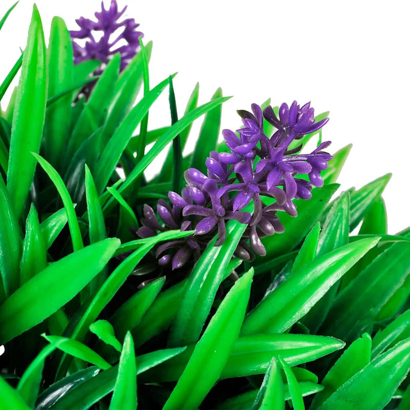 Afbeelding laden in galerijviewer, Vidaxl 2-delige kunstbuxussenset bolvormig met lavendel 30 cm
