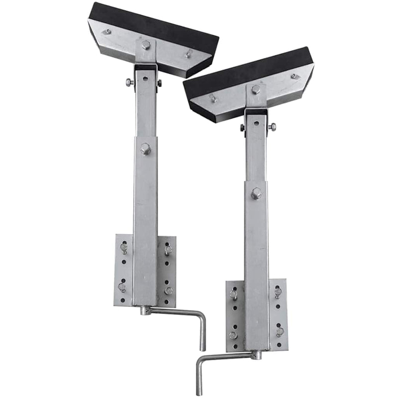 Afbeelding laden in galerijviewer, Vidaxl stalen frame ondersteuning voor de boot aanhanger 63-88 cm (set van 2)
