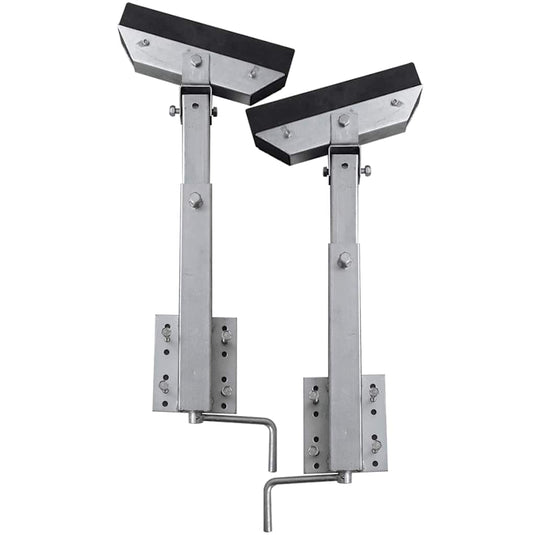Vidaxl stalen frame ondersteuning voor de boot aanhanger 63-88 cm (set van 2)