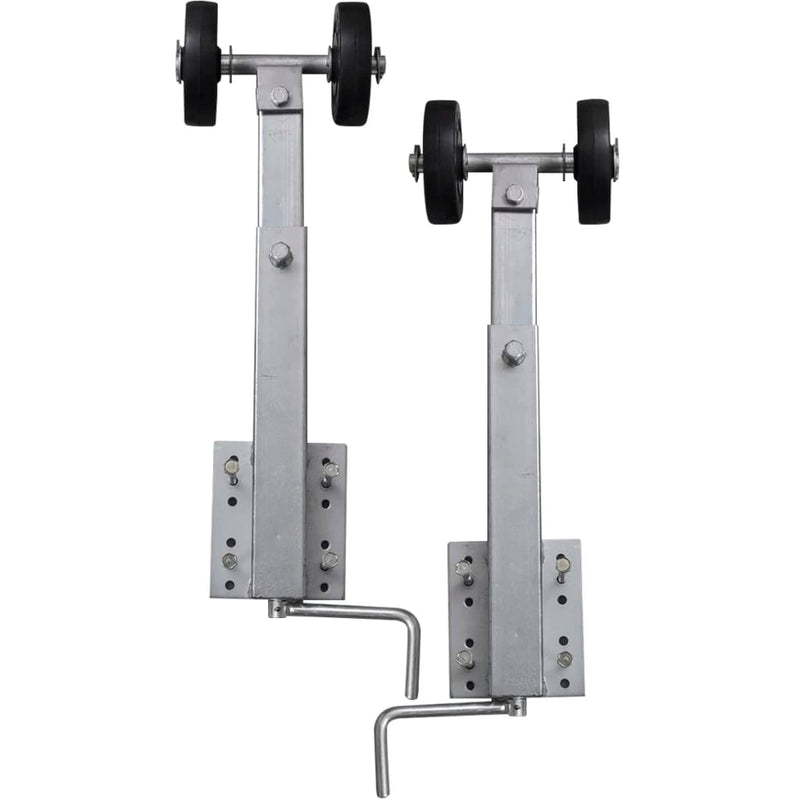 Afbeelding laden in galerijviewer, Vidaxl 2-delige rollerboegsteunenset voor boottrailer 59-84 cm
