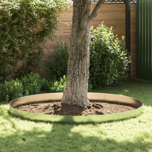 Vidaxl 10 st grasboord flexibel 100x14 cm gegalvaniseerd staal