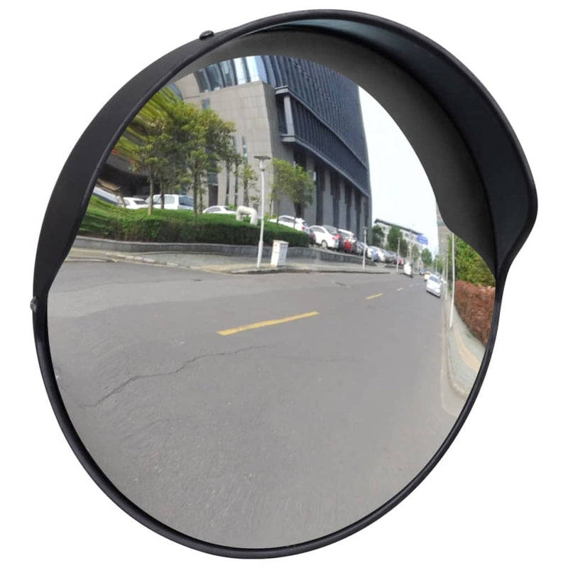 Afbeelding laden in galerijviewer, Vidaxl verkeersspiegel voor buiten 30 cm pc-kunststof zwart
