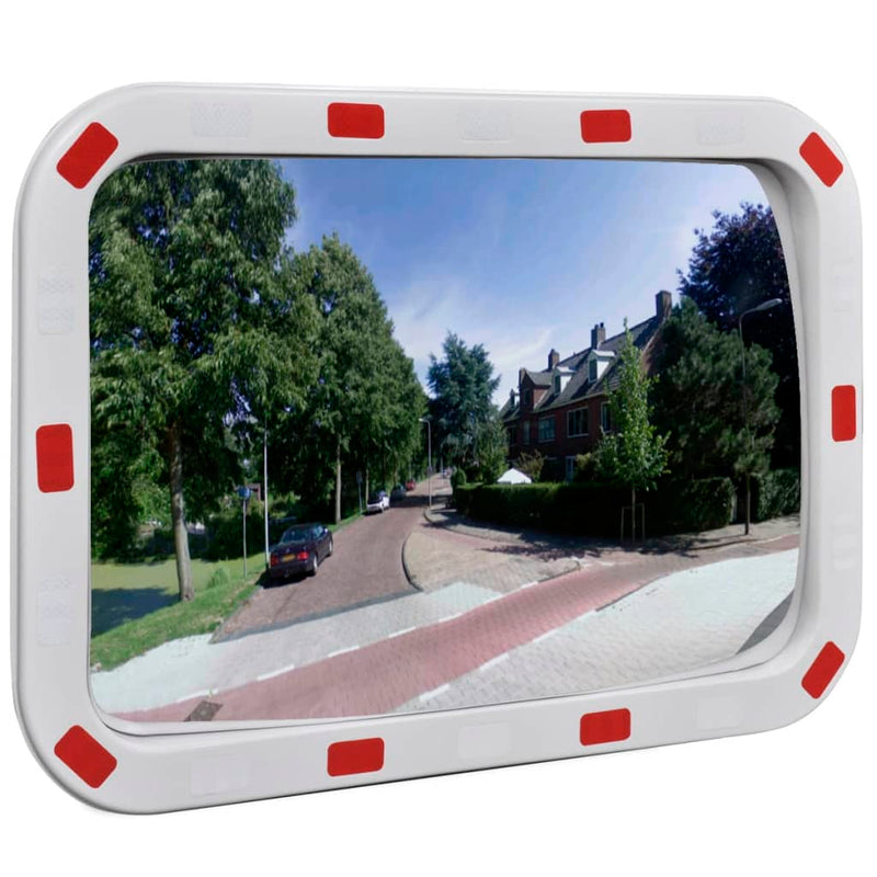 Afbeelding laden in galerijviewer, Vidaxl verkeersspiegel rechthoekig met reflectors 40x60 cm
