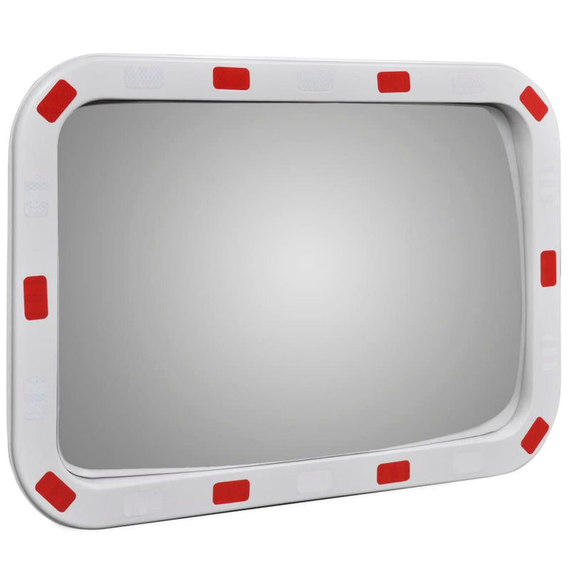 Afbeelding laden in galerijviewer, Vidaxl verkeersspiegel rechthoekig met reflectors 40x60 cm
