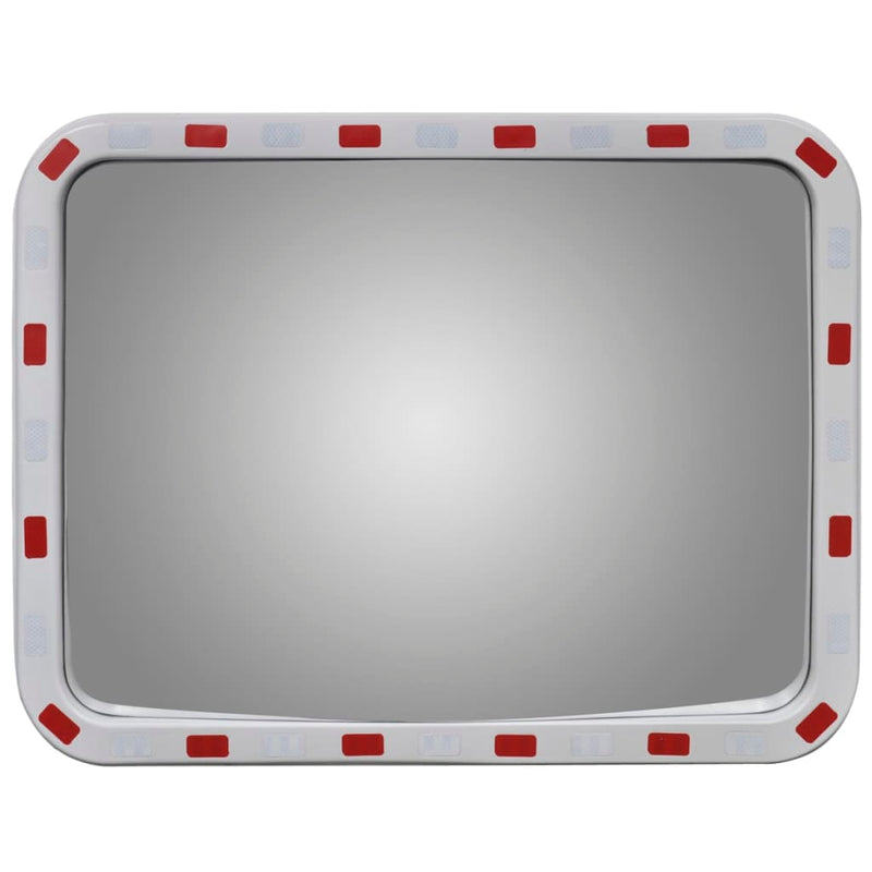 Afbeelding laden in galerijviewer, Vidaxl verkeersspiegel rechthoekig met reflectors 60x80 cm
